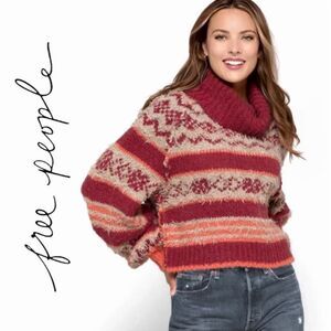 NWT Free People Check Me Out Pullover Sweater